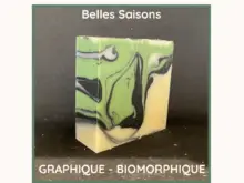 Belles Saisons Graphique: Savon Surgras Menthe Poivrée & Lavandin (Nuance Biomorphique)