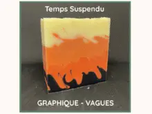 Temps Suspendu Graphique : Savon Surgras Géranium Rosat & Lavandin (Nuance Vagues)