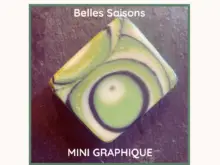 Mini Belles Saisons Graphique: Savon Surgras Menthe Poivrée & Lavandin
